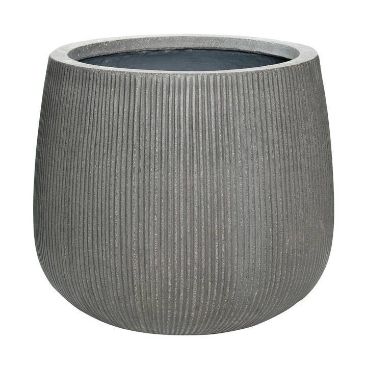 Pax M - Mørkegrå (lodrette riller) - B40,5 cm x H36 cm for engroshandel hos Pottery Pots