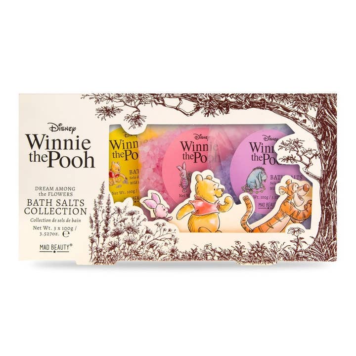 Mad Beauty Disney Winnie The Pooh Bath Salt Trio for wholesale by Mad Beauty