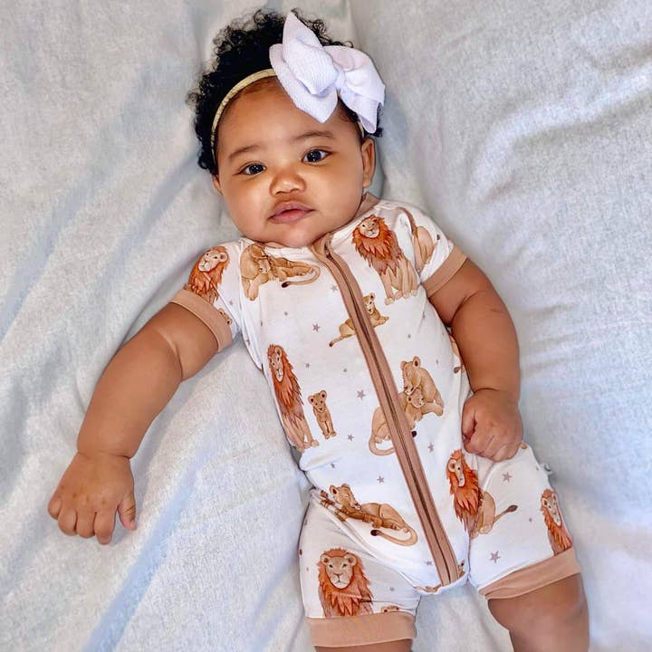 Just Lion Around shorties for wholesale by Jensens Jammies