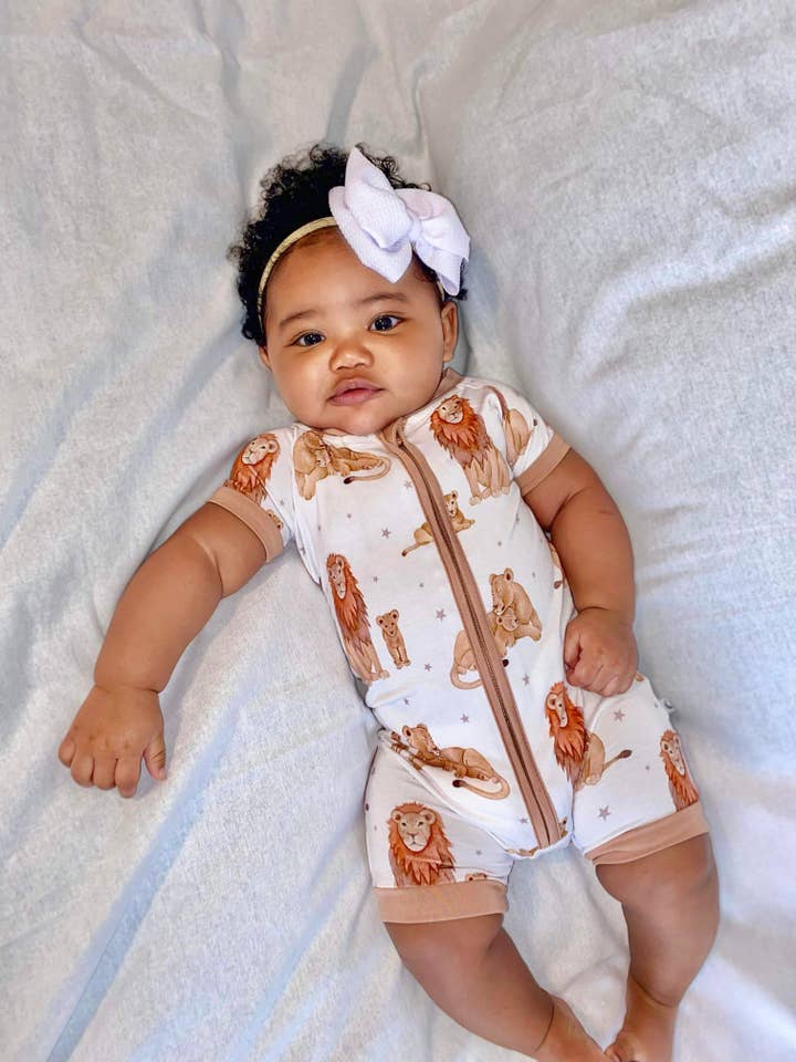 Jensens Jammies - Wholesale Sleepsuit - Baby - Just Lion Around shorties