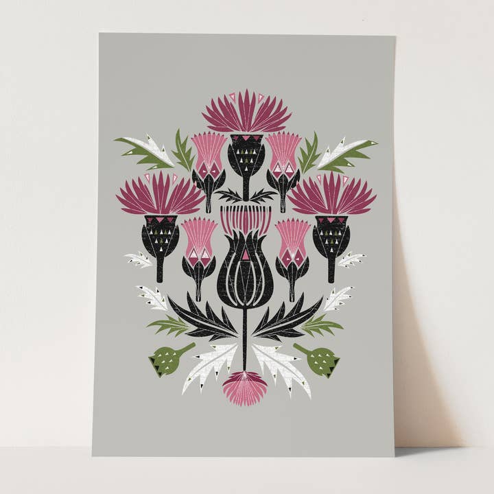 Thistles Art Print for wholesale by Jenni Douglas Designs