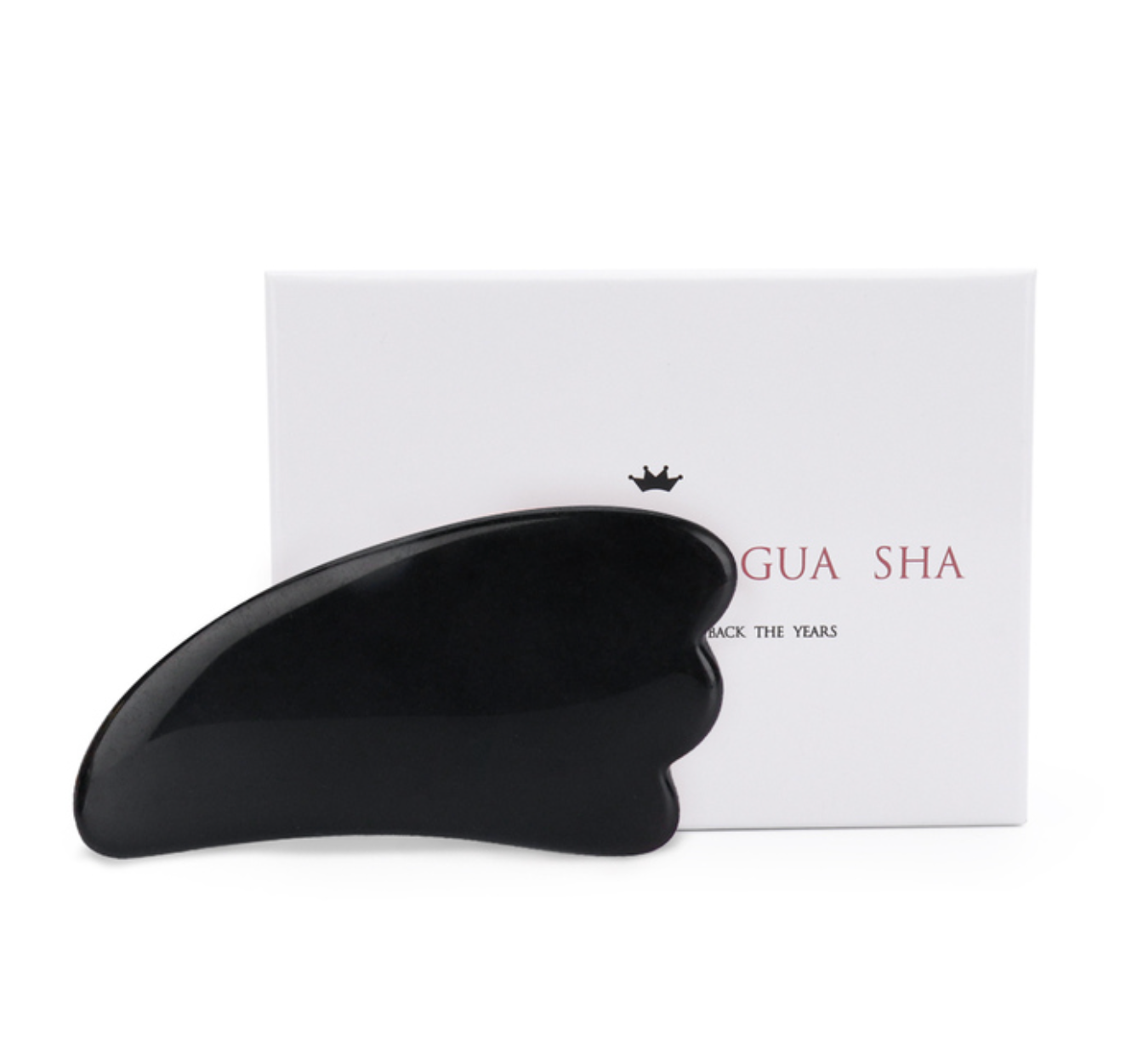 Crystolver (We Cover All Import Fees) - Vente Gua Shas - Rouleau et Gua Sha en jade blanc/noir pour le visage2