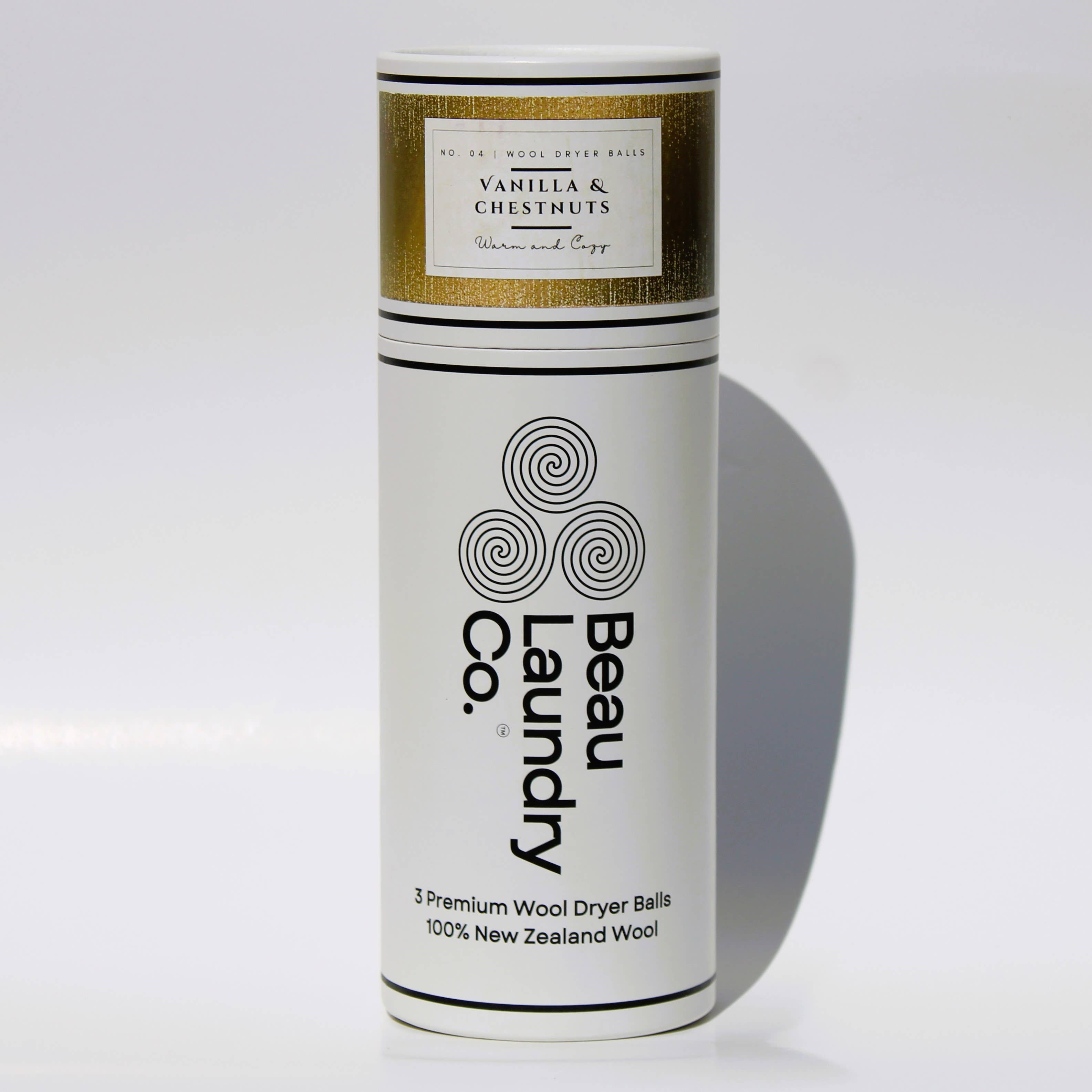 Beau Laundry Co. - Wholesale Dryer Balls - Vanilla & Chestnuts Scented & Softening Dryer Balls2