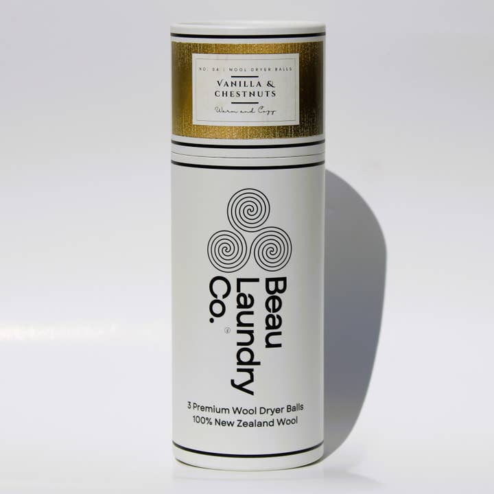 Beau Laundry Co. - Wholesale Dryer Balls - Vanilla & Chestnuts Scented & Softening Dryer Balls2