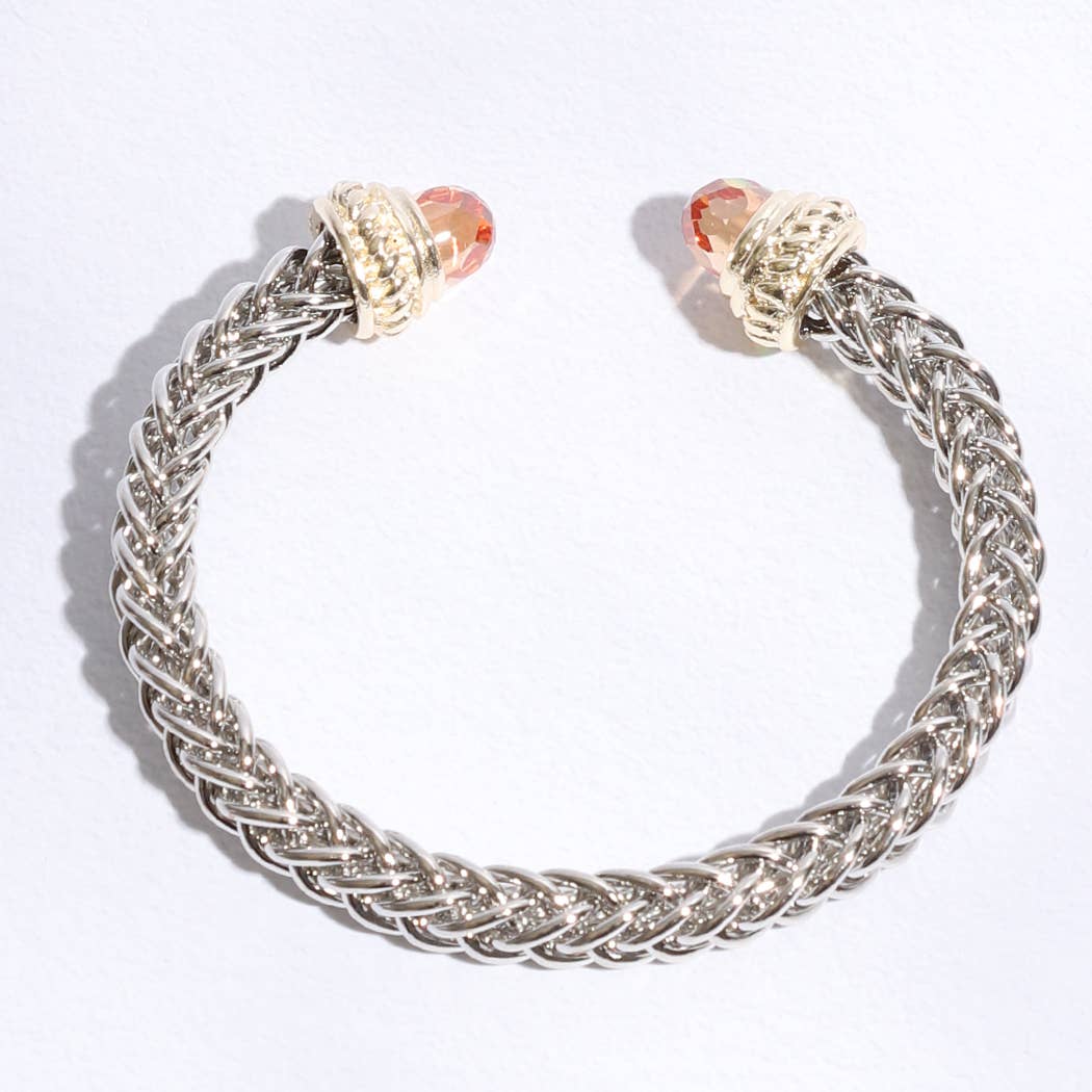 Fashion City – wholesale Cuff bracelet – 7MM Bangle Bracelet Ponytail Square9