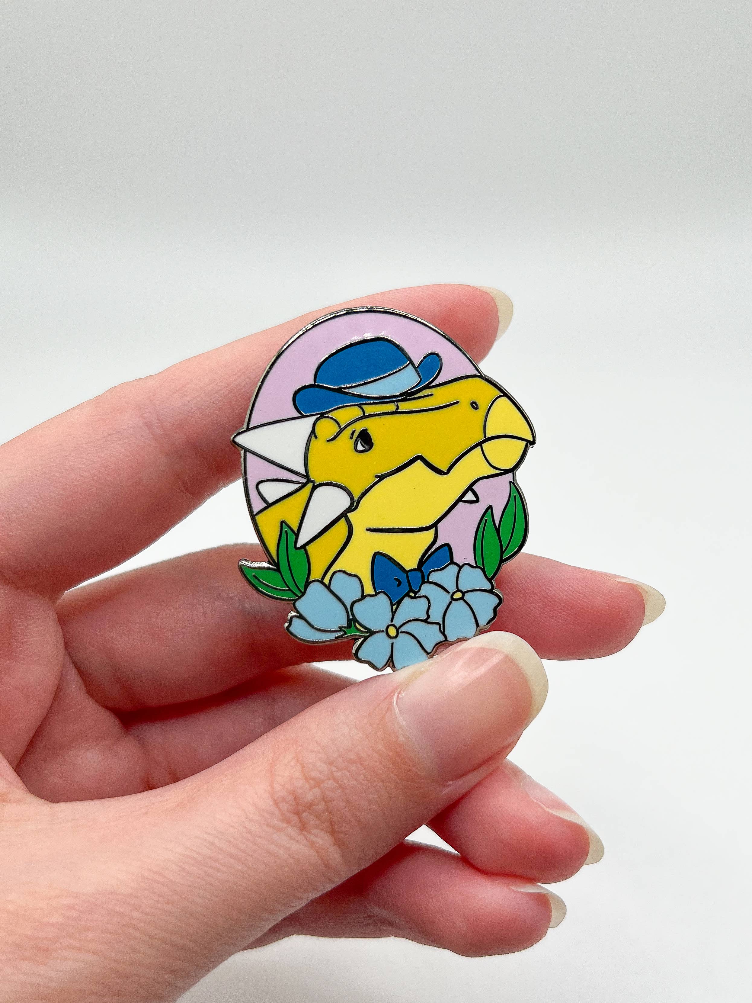 Geekly Whimsical - Wholesale Lapel Pin/Button - Dapper Dinos - Arthur Ankylosaurus Enamel Pin4