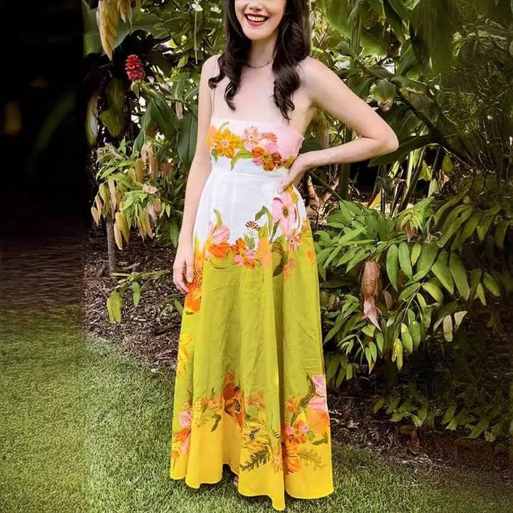 As Shown 2025 NEW Boho Chic Sexy Summer Maxi Dress New for wholesale on Faire9