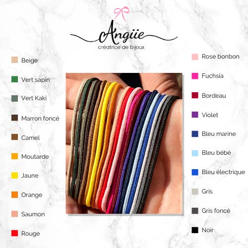 Angiie - Wholesale Woven/Braided Bracelet - Circuito cord bracelet1