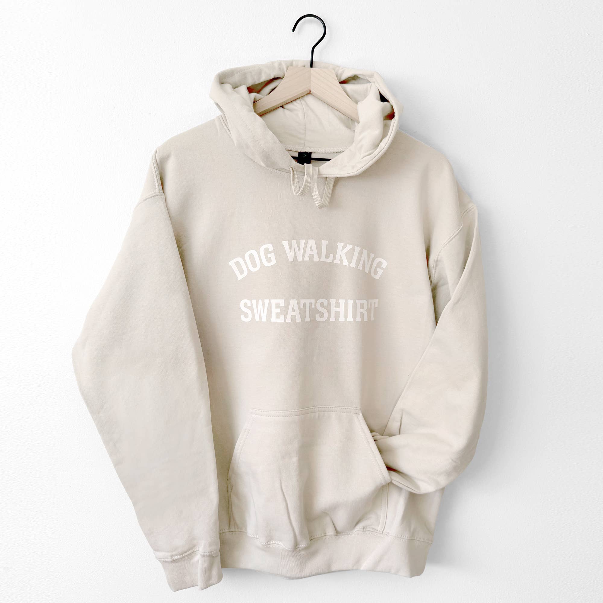 Poppy & Lou - Wholesale Graphic Sweatshirt - Women's - Dog Walking Sweatshirt — Cream & Blush3
