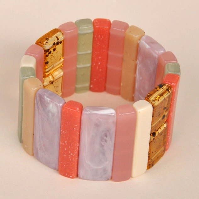 ACRYLIC BRACELET - Sticks multicolour for wholesale by TIEFENBACHER LEHMANN