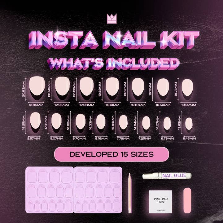 RPNZL Beauty - Venta al por mayor Uñas a presión/postizas - Queen - Kit de Uñas Postizas