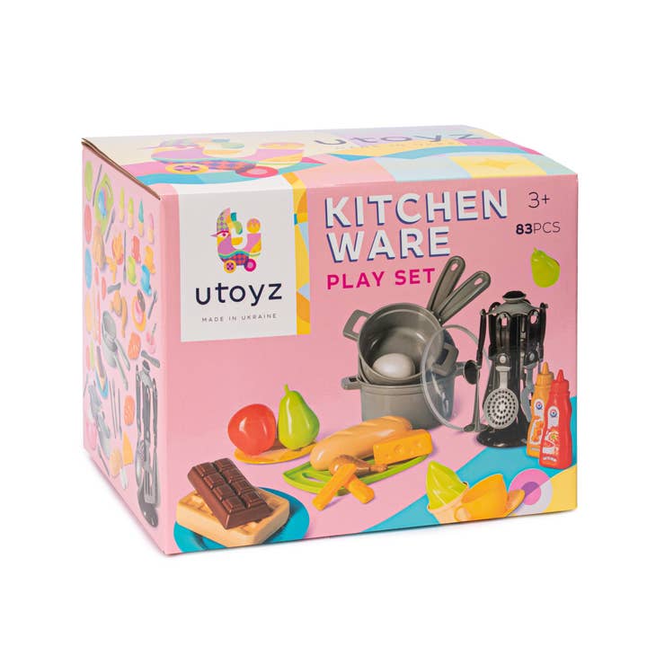 Fainotoys - Wholesale Toy Set - Kids - TECHNOK 83PCS Pretend Play Kitchen Toys Cookware with Play