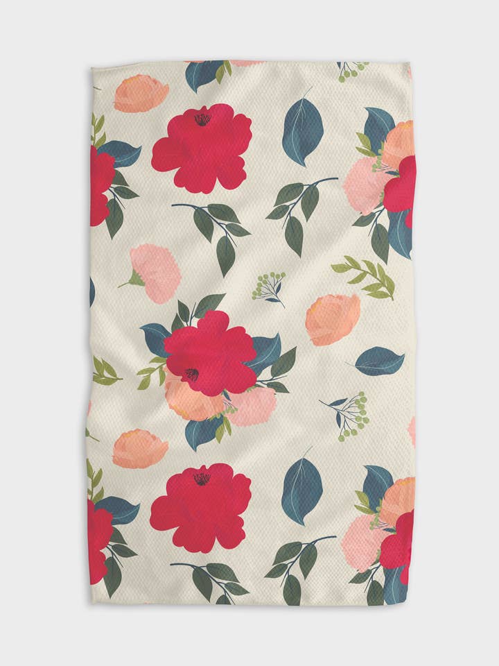 Toalha de chá de cozinha regada com amor por atacado de Geometry