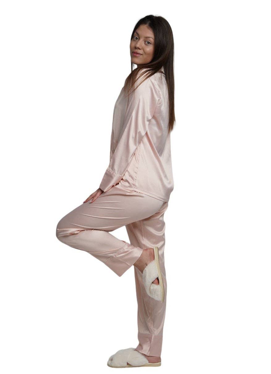 Taniri – wholesale Sleepwear set – Women's – ASHLEY LONG MATTE SATIN  PAJAMAS13