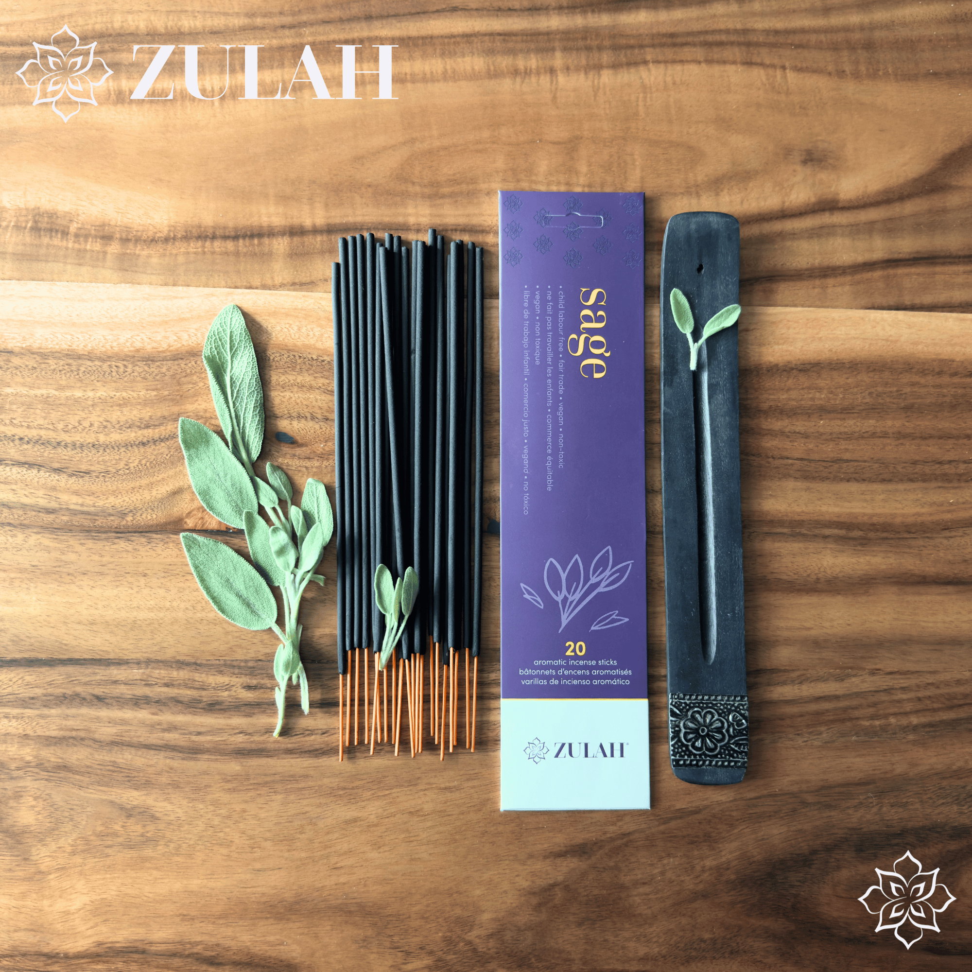 Zulah Canada - Wholesale Incense - Sage Incense, 20 sticks per pack4