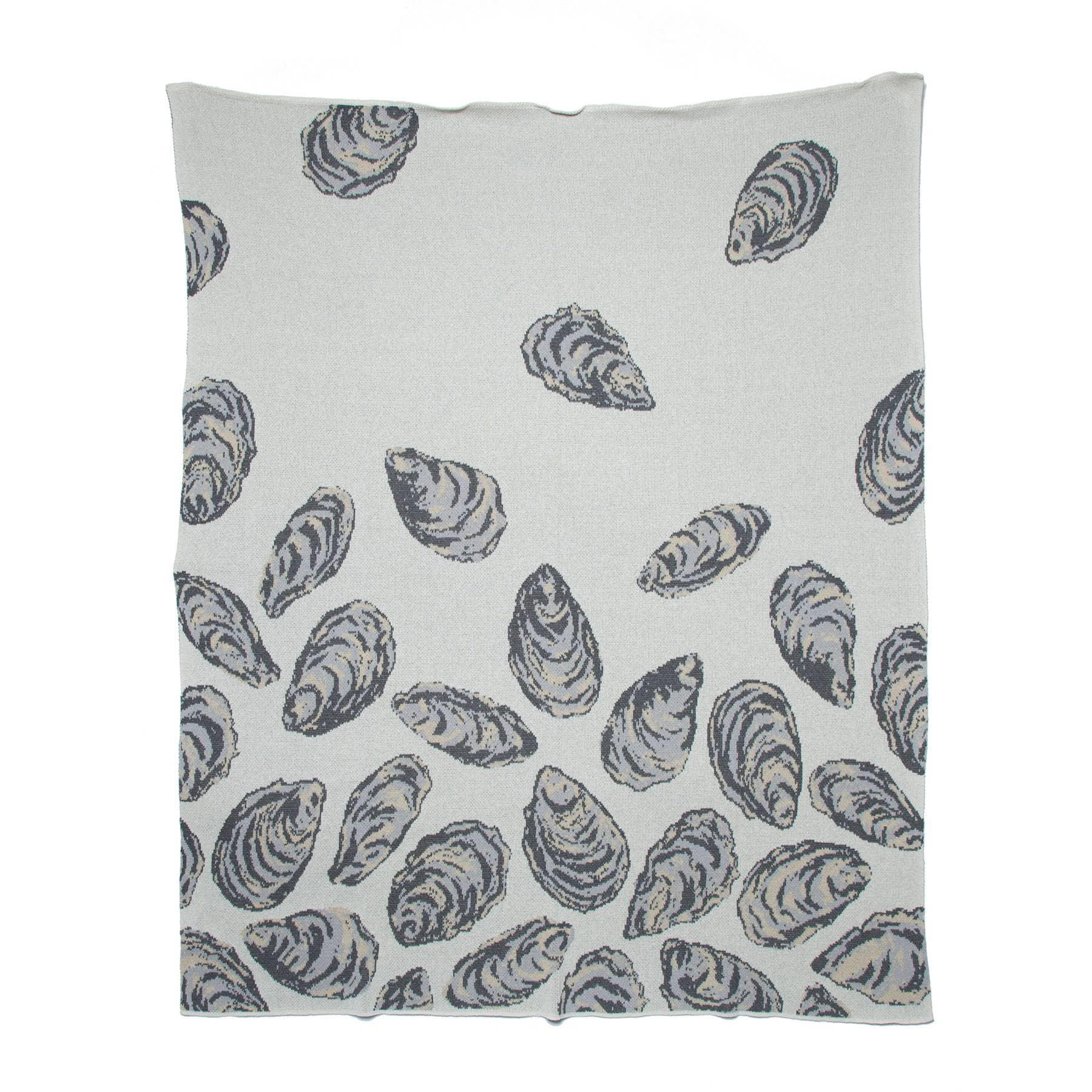 In2Green - Wholesale Throw Blanket - Cotton Sustainable Knit Throw Blanket | Summer Gift - Oyster1