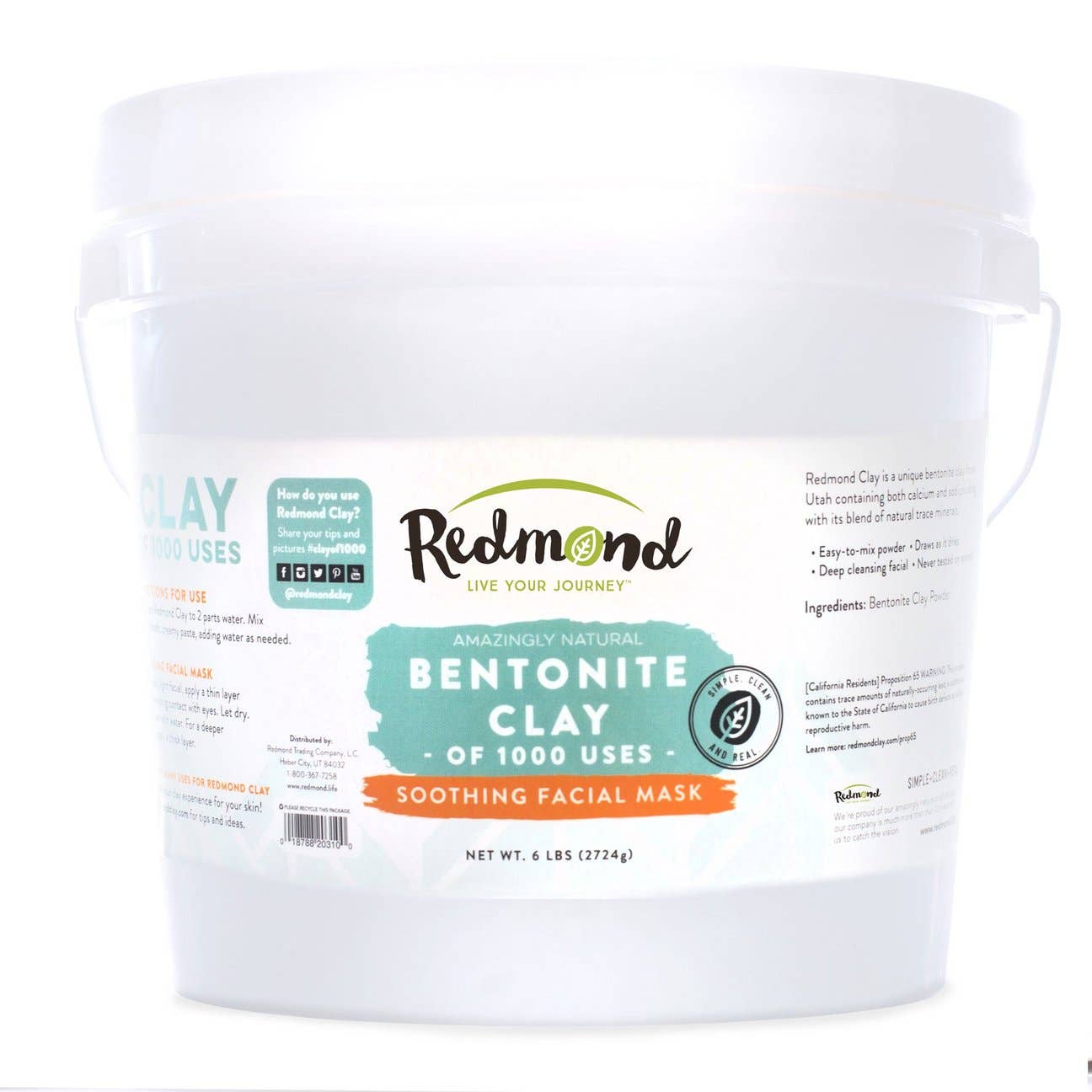 Wholesale 6 lb Redmond Clay, Dry - Bucket for your store - Faire