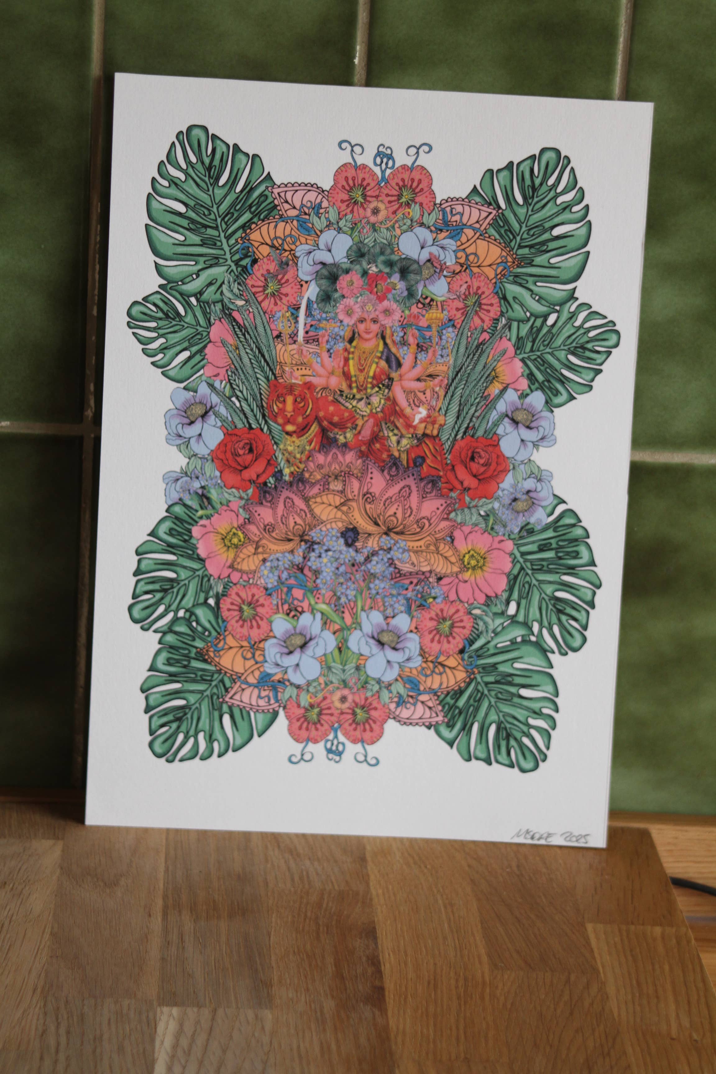 Msdre – wholesale Art print – Durga Ma Indian Goddess Hindu Hinduism God Giclee' 4