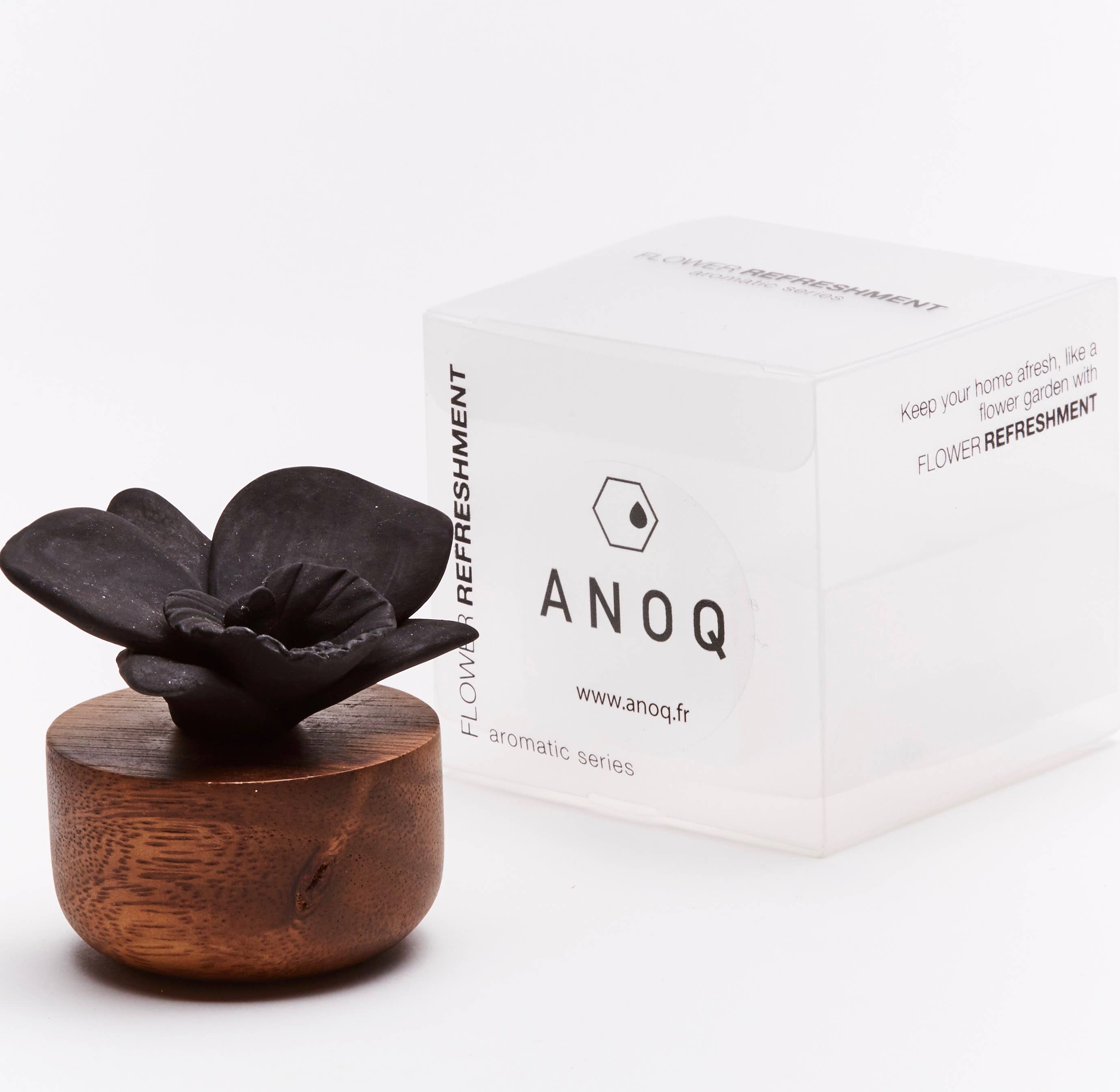 Anoq - Vente Diffuseur à tiges - Natural Perfume diffuser - Orchid flower - Black color2