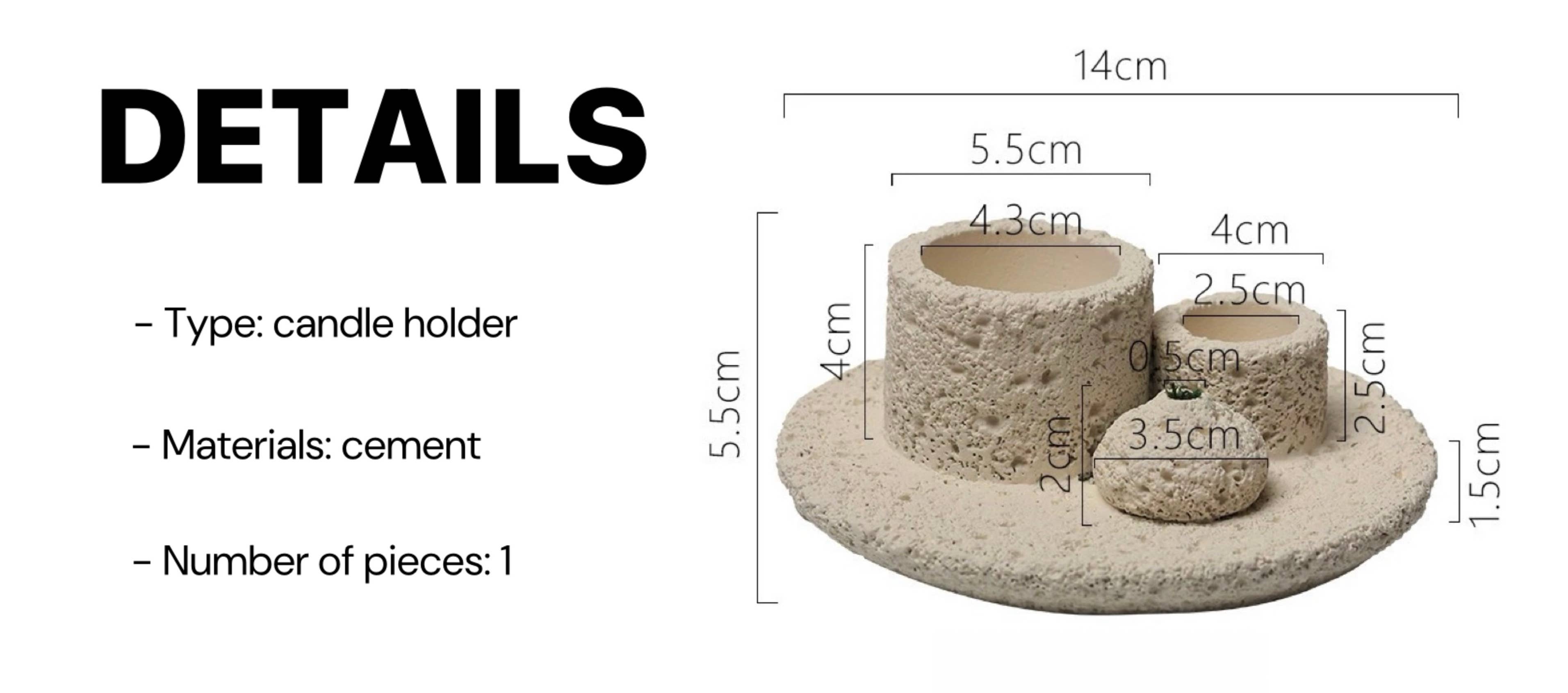 INSPECIAL HOME - Vendita all'ingrosso Portacandele - Porta candela nordico 4 in 1 con bruciatore per salvia, incenso e palo santo4