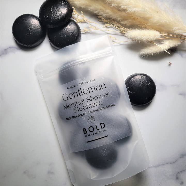 Bold Space Candle Co. - Wholesale Shower steamer/bomb - Gentleman Shower Steamers – Birch, Cedarwood, Men's Gift4