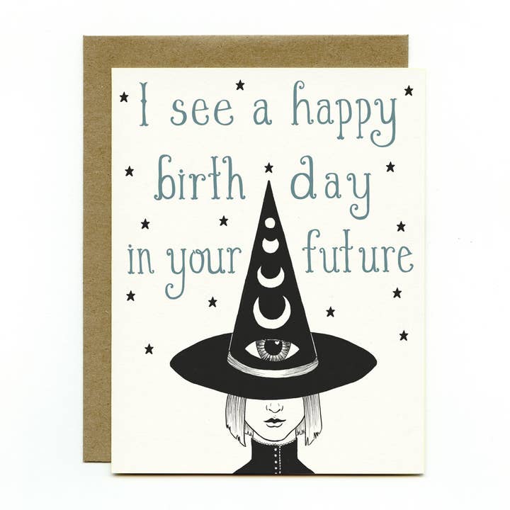 Carte d'anniversaire Third Eye pour la vente par Bee's Knees Industries
