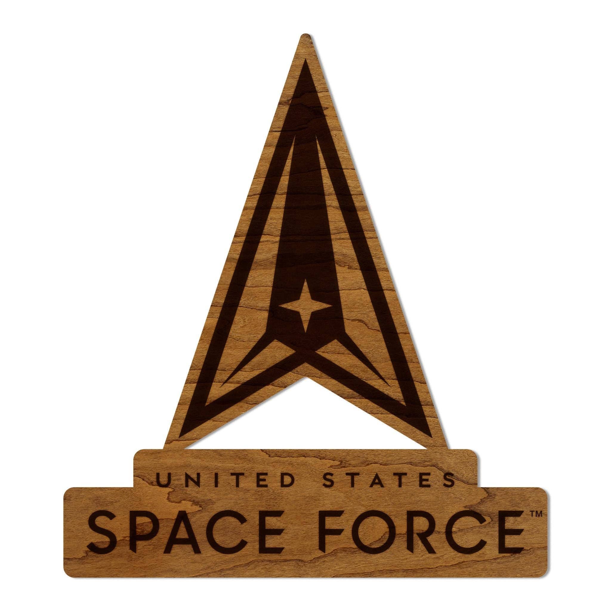 LazerEdge - Wholesale Wall Accent - United States Space Force Emblem Wall Hanging – Crafted from Cherry or Maple Wood4