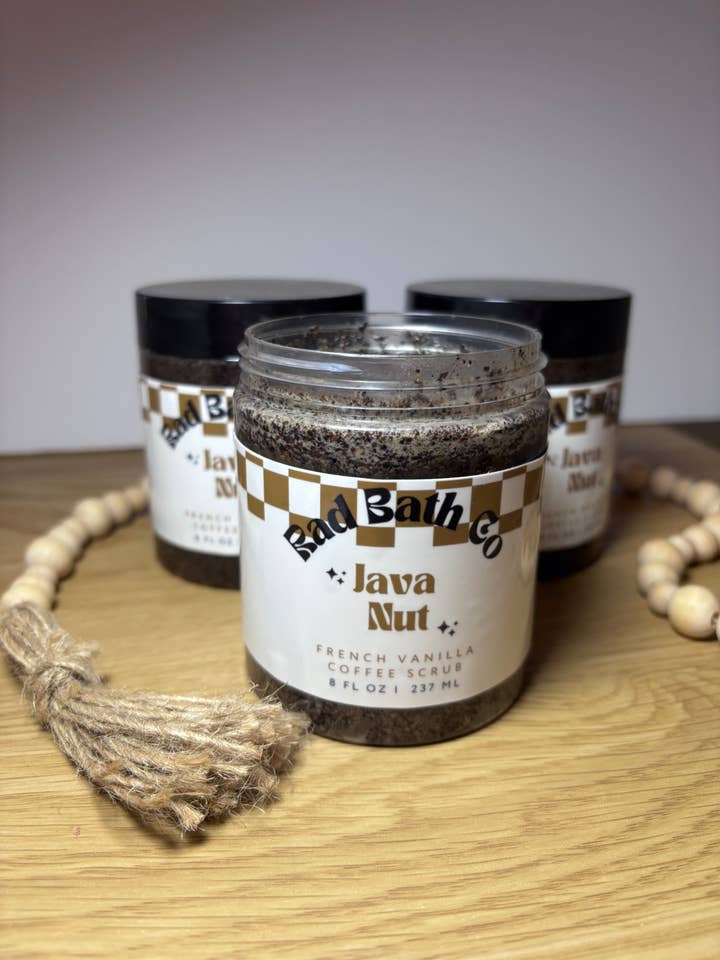 Java Nut - Brown Sugar Coffee Scrub for wholesale by Rad Bath Co