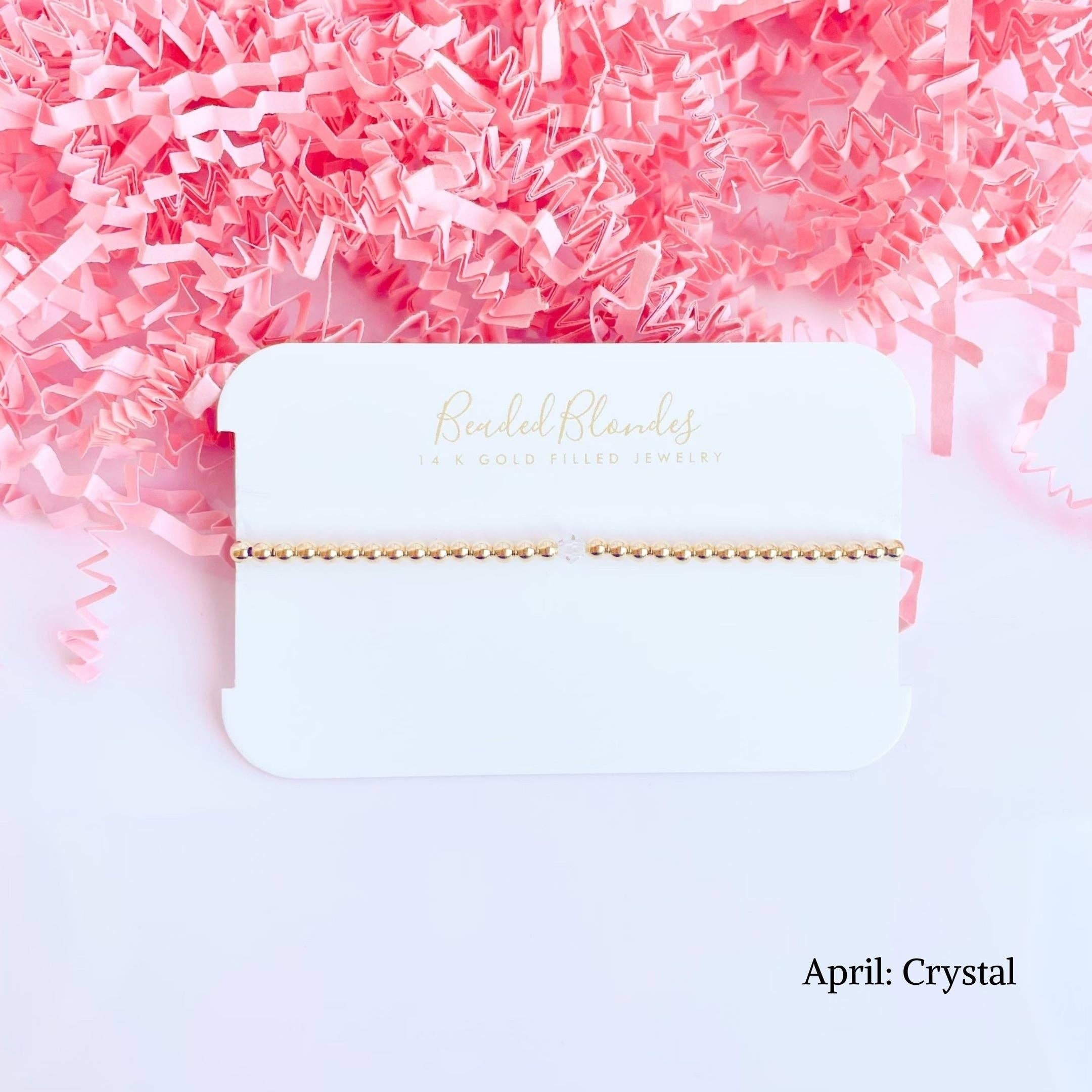 Beaded Blondes - Wholesale Beaded Bracelet - Birthstone Swarovski Bracelet Collection (Pack of 12)5