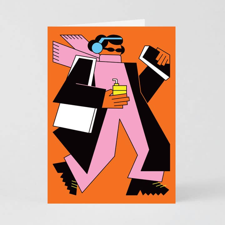 Redy. - Wholesale Everyday Greeting Card - Designer On A Rush Art Card (Folded) + Envelope0