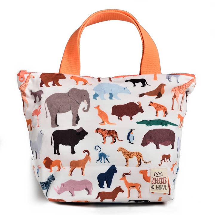 Zoo Lunch Bag for wholesale by Bleecker&Love