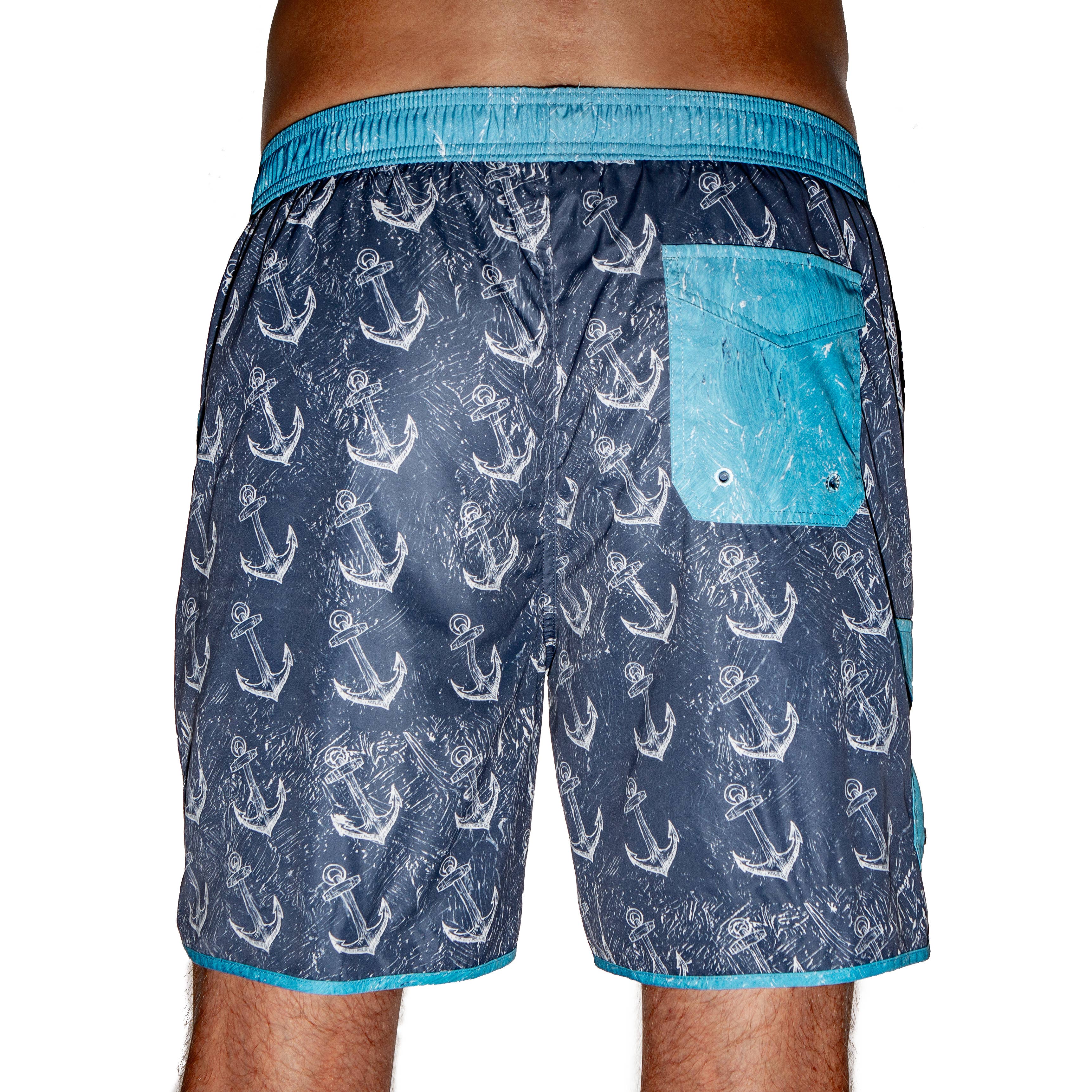 Trunkers - Wholesale Swim Shorts - Men's - Anchor Out Pin Up Short2