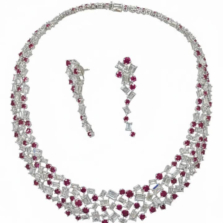 Vintage Flash Sale Rubelia Set Ltd. Edition Silver Ruby and Shine for wholesale by ACUS