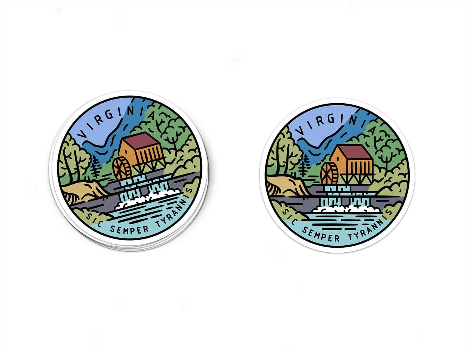 Albion Mercantile Co. - Wholesale Sticker - Virginia Sticker1