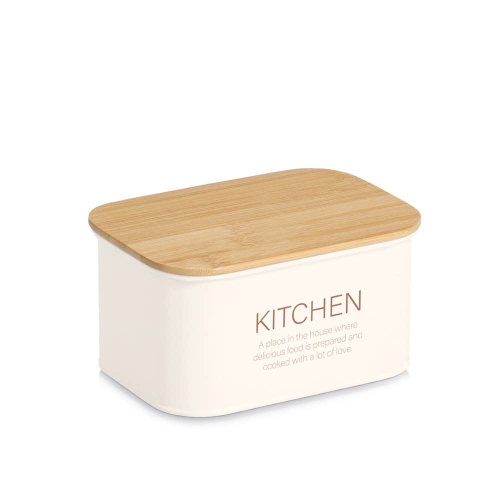 mousse Bocal de rangement avec couvercle en bambou « Kitchen », 1200 ml en vente sur Faire0