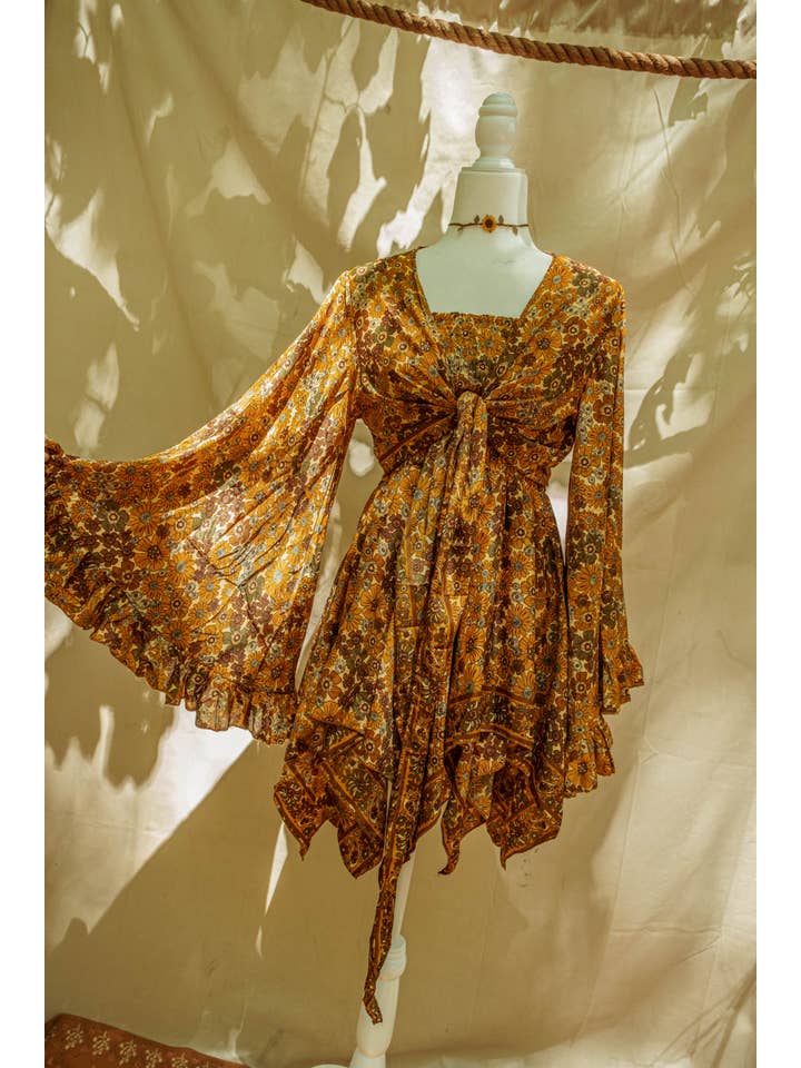 Gardenbelle Shop - Wholesale Dress - Women's - Hippie Bohemian Fairy Dress, Elastic Fairy Skirt7