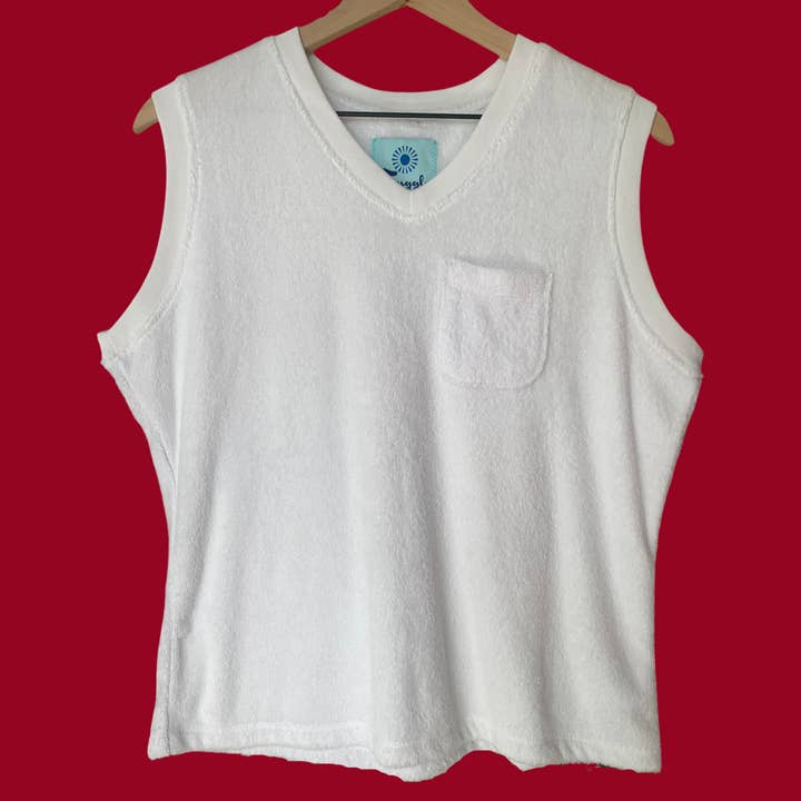 La Playa LARGE LOOP Terry Vintage Tank for wholesale by El Tuggle