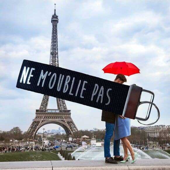 Black Strap Keychain for wholesale by Alex Doré Paris