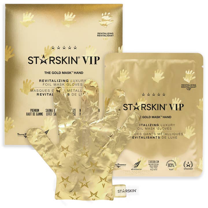 STARSKIN - Wholesale Hand Cream/Lotion - VIP The Gold Maskâ„¢ Hand Revitalizing Foil Mask Gloves