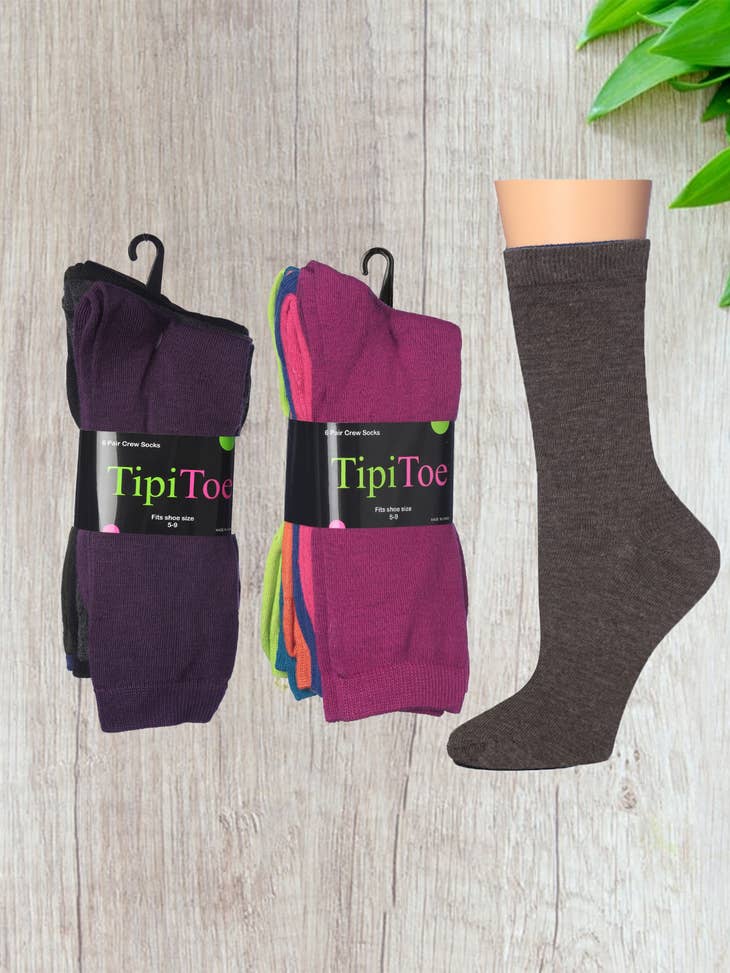 Calcetines Tipi Toe para mujer, paquete de 6, ligeros y divertidos colores  al por mayor para tu tienda - Faire España
