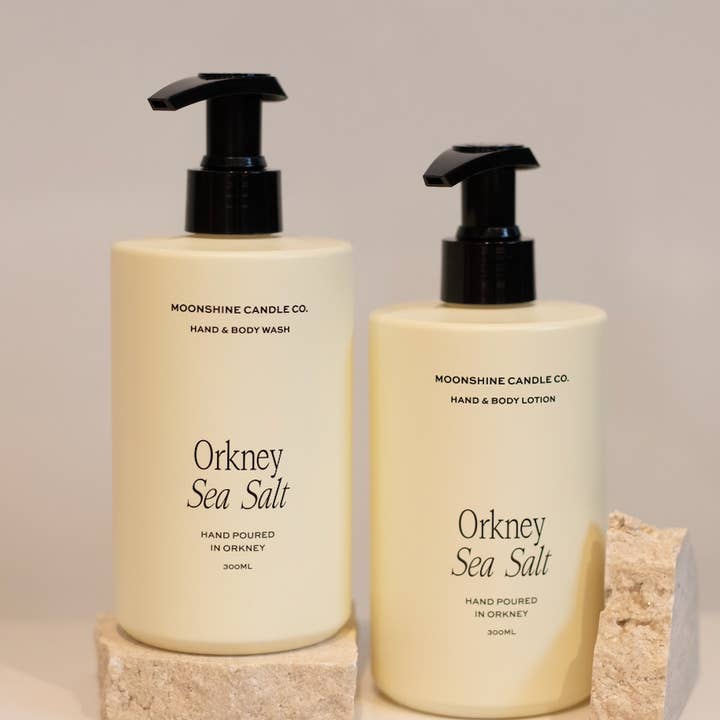 Moonshine Candle Co. - Wholesale Body Wash/Shower Gel - Orkney Sea Salt Hand & Body Lotion | Made in Scotland