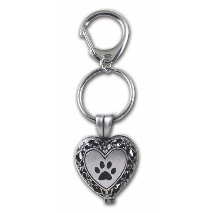 Paw Print Pet Memorial Key Ring for wholesale by Abbey + CA Gift