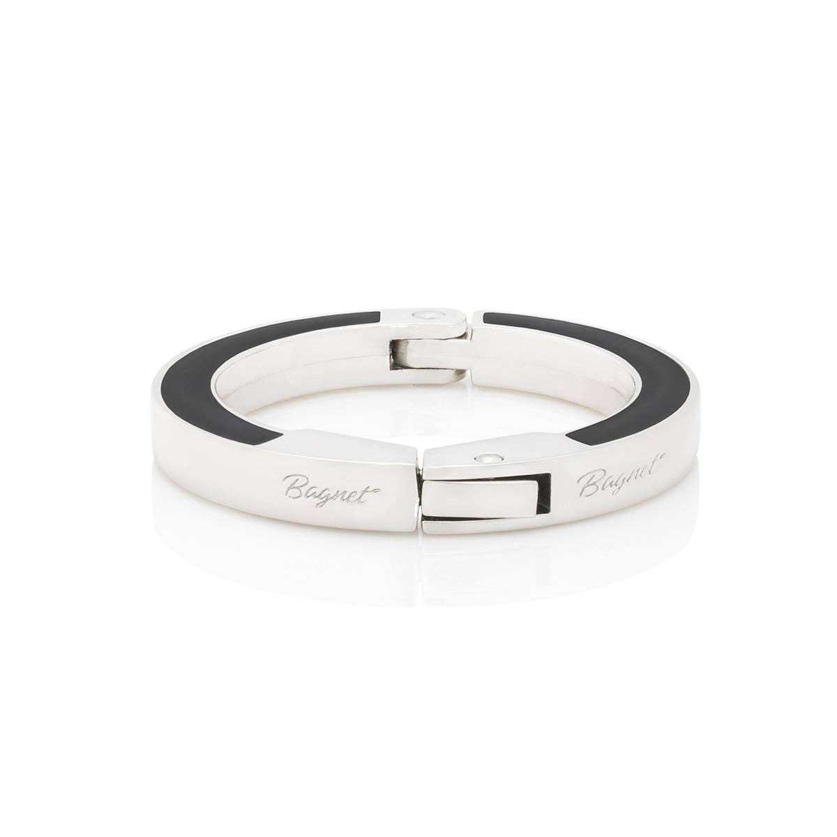 Bagnet - Wholesale Purse Hook/Hanger - Women's - Polished Nickel / Black Enamel Perch