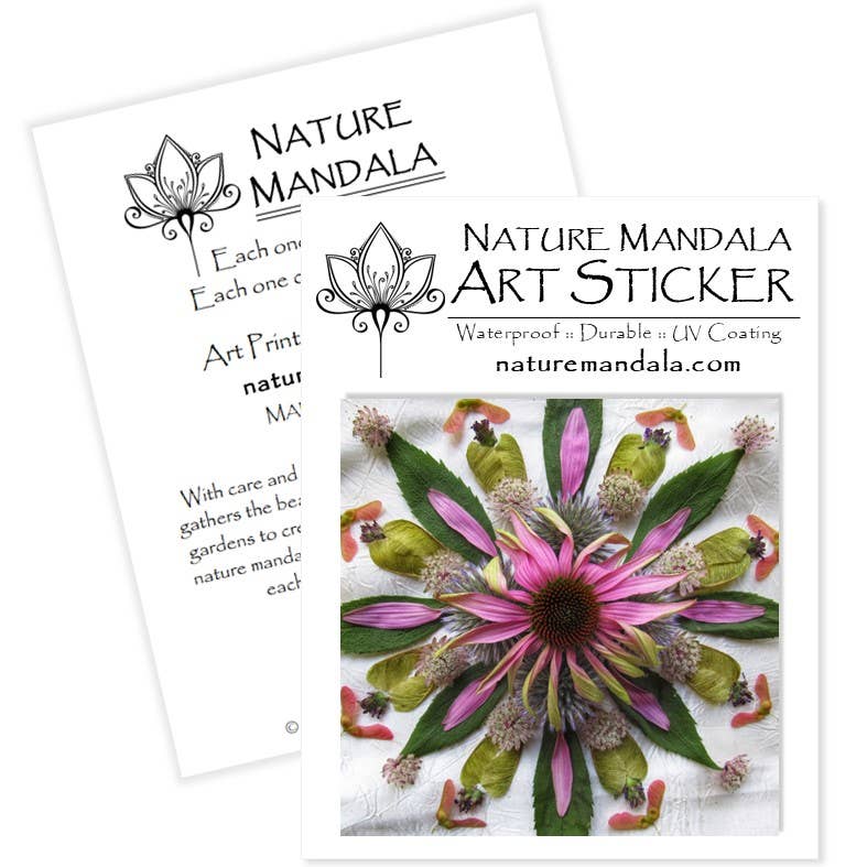 Nature Mandala Art - Wholesale Sticker - Nature / Flower Mandala Stickers :: 10 Designs8