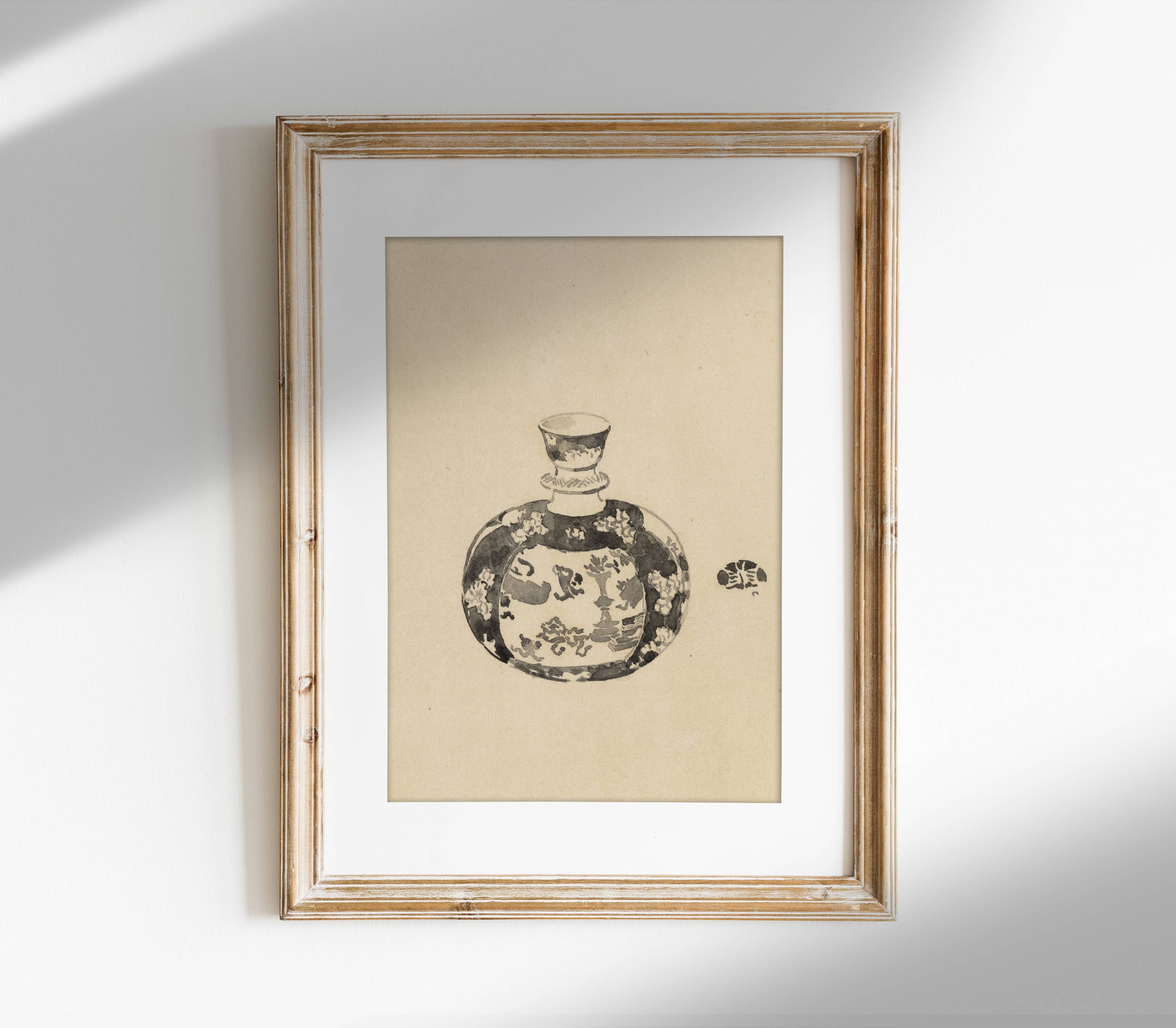 Hyggely - Wholesale Art Print - Vintage Watercolor Painting | Antique Vase Art Print SK1511