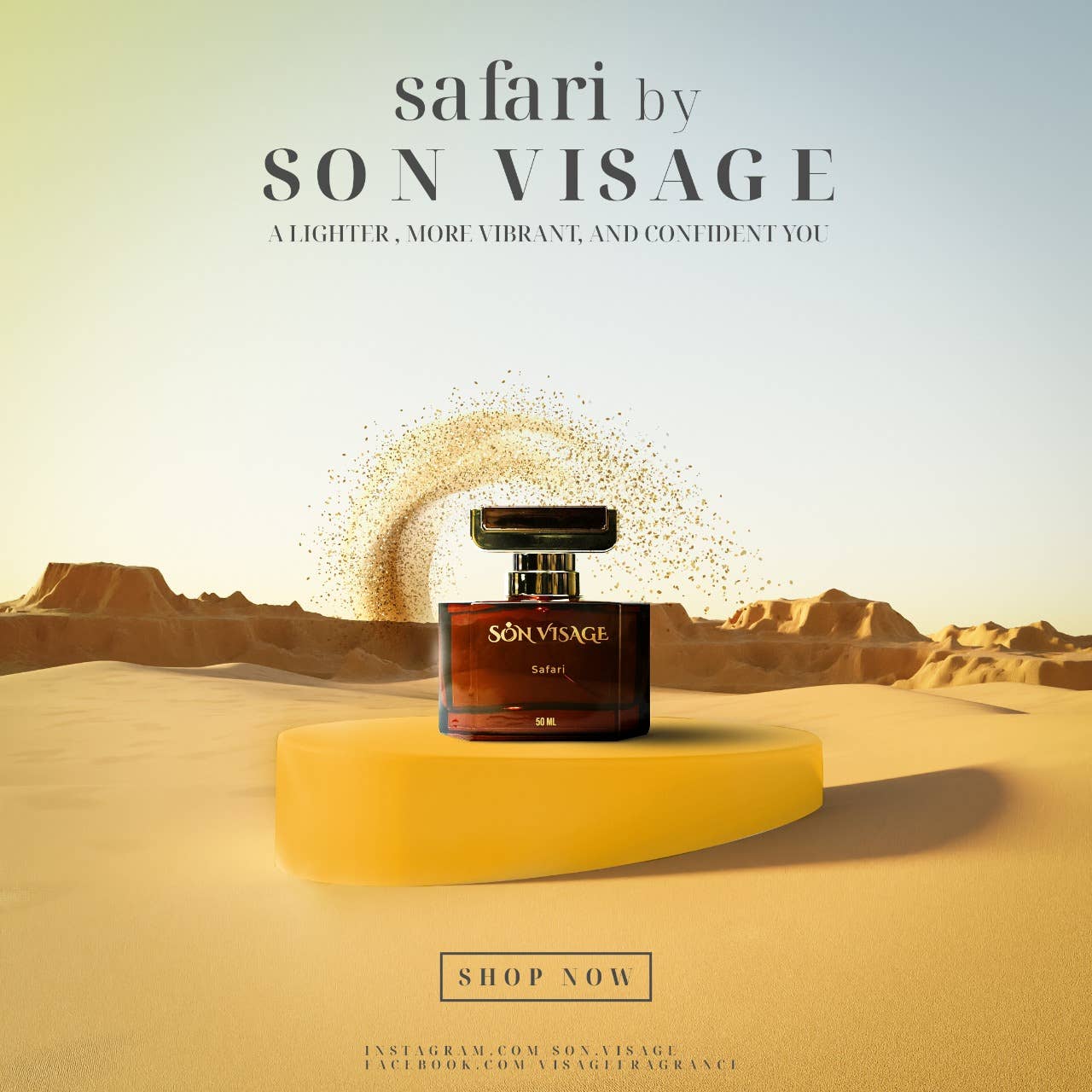 Son Visage - Venta al por mayor Perfumes/agua de colonia - Safari de Son Visage para hombre y mujer, perfume, 50 ml