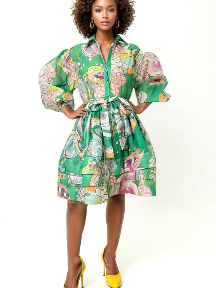 Robe mini à couches X7711 pour la vente par N by Nancy