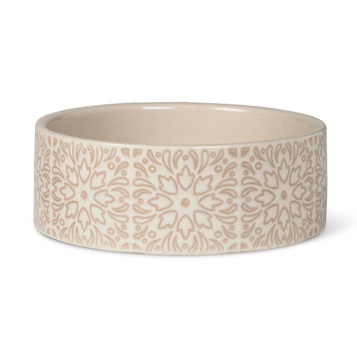 SEVI TILE SAND SM IMPRINTED PET BWL for wholesale by Petshop by Fringe Studio