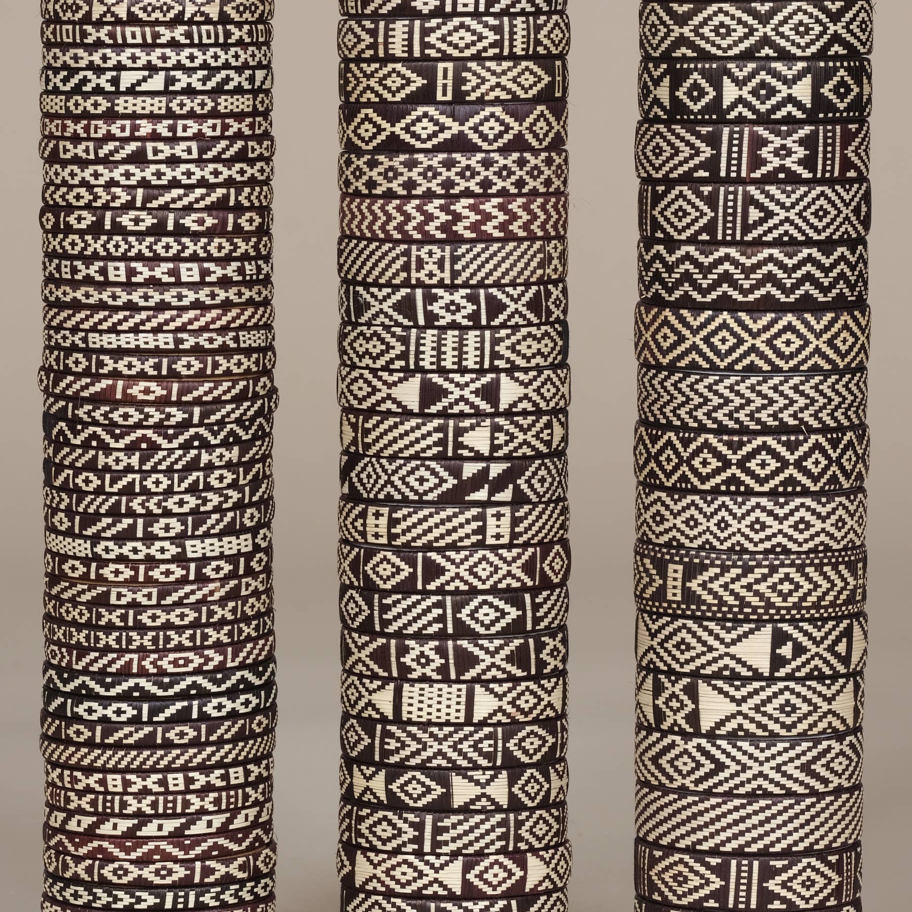 AS'ART a sense of crafts - Wholesale Bangle Bracelet - Caña Flecha Bracelets, natural/brown, Colombia3