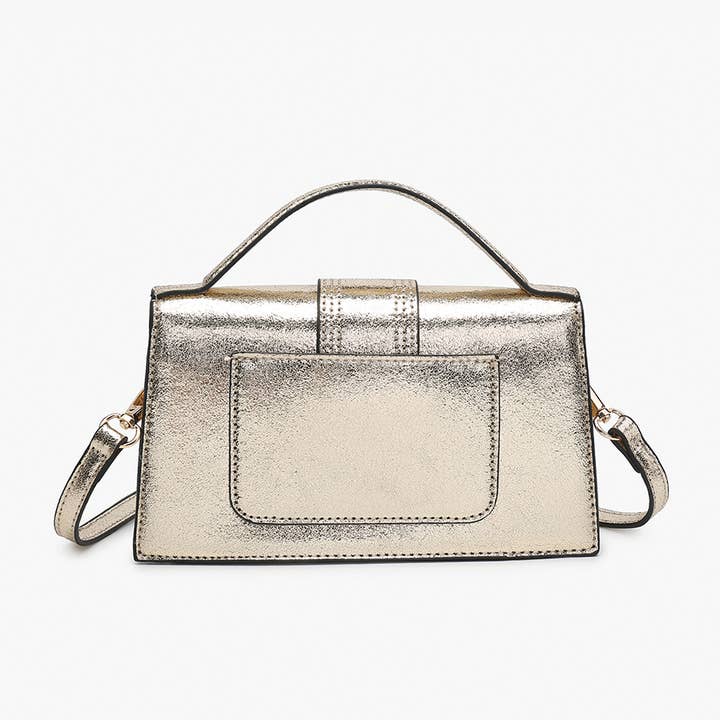 Jen & Co. - Wholesale Satchel - Women's - EH2570 Capri Metallic Satchel w/ Crossbody Strap6